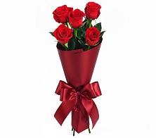 Букет 5 Красных роз Эдлесс Лав в Октябрьский Волгоградской области