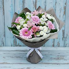 Букет цветов из:  Герберы, Альстромерии и Хризантемы #REPLACE_PRED# Октябрьский Волгоградской области