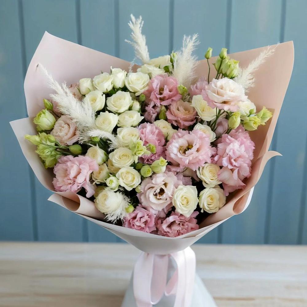 Букет цветов из: Альстромерии и Розы в Октябрьский Волгоградской области