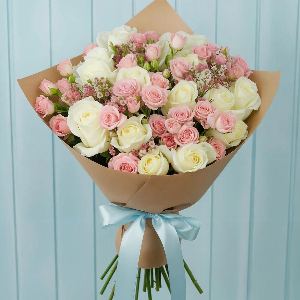 Букет цветов из: Розы в Октябрьский Волгоградской области