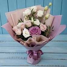 Букет цветов из:  Розы и Лизиантусы #REPLACE_PRED# Октябрьский Волгоградской области