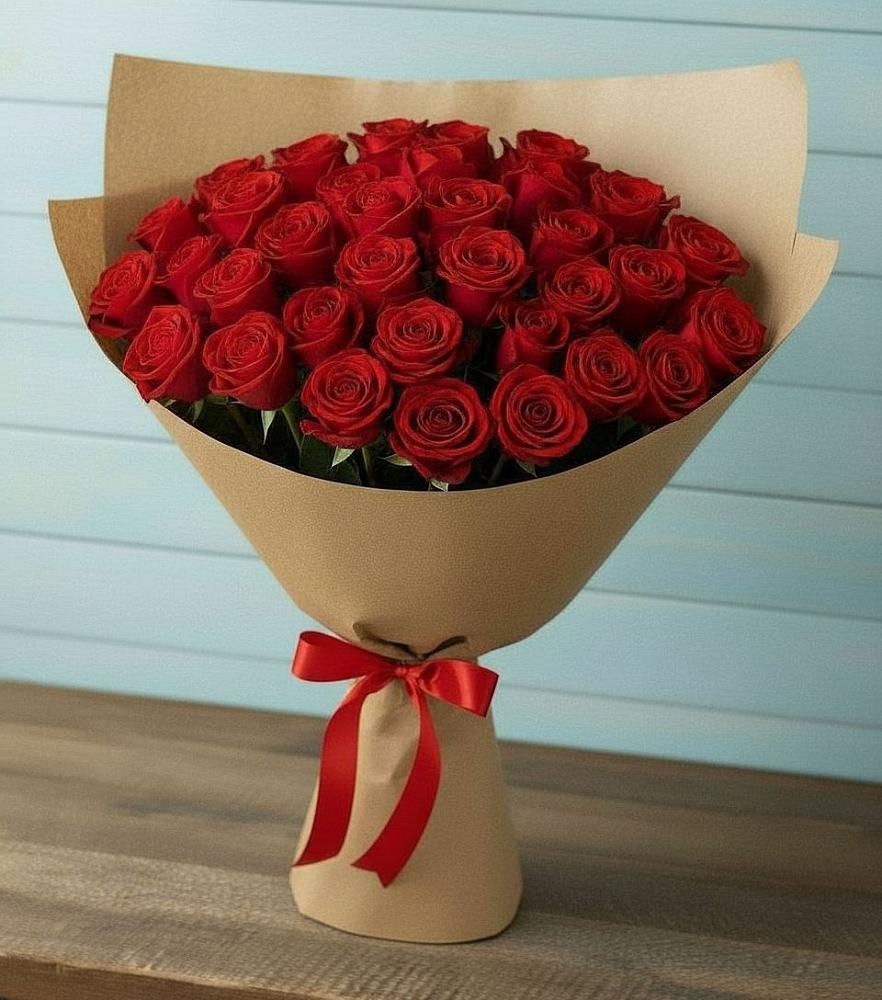 Букет Красные розы Милано в Октябрьский Волгоградской области