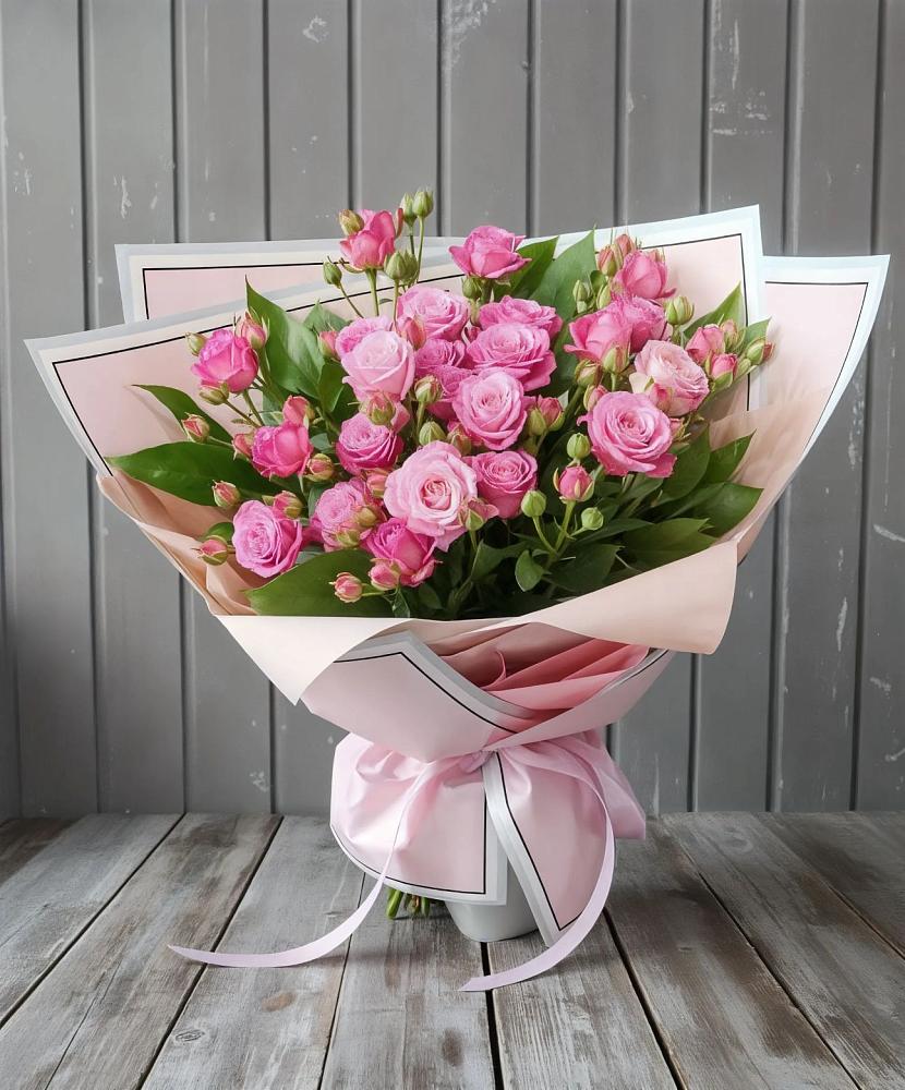 Букет Розовый кустик в Октябрьский Волгоградской области