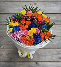 Букет цветов из:  Розы и Хризантемы в Октябрьский Волгоградской области