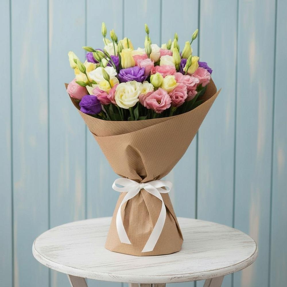 Букет цветов из: Лизиантусы в Октябрьский Волгоградской области