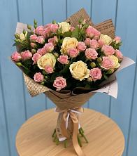 Букет цветов из:  Розы в Октябрьский Волгоградской области