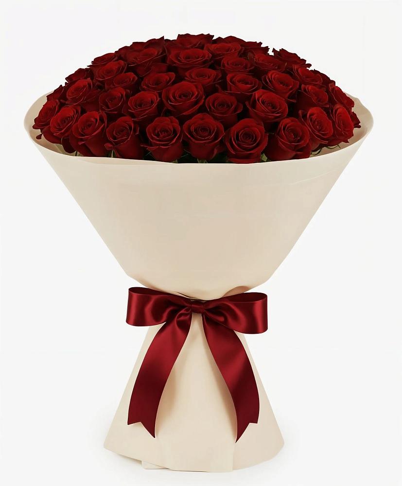 Букет 101 Бордовая роза Блэк Бакарра в Октябрьский Волгоградской области