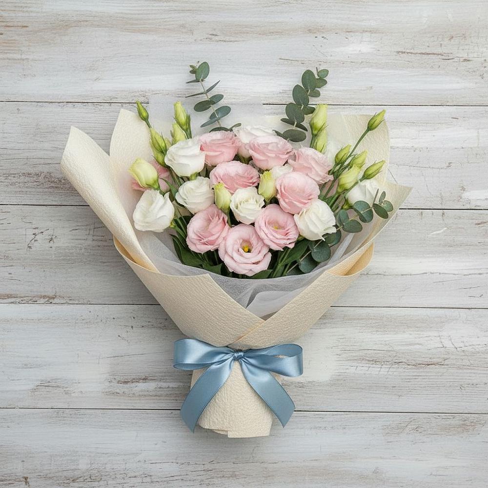 Букет цветов из: Лизиантусы в Октябрьский Волгоградской области